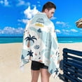 thumbnail image 5 of SKYSONIC 30"x60" Beach Towel with Travel Bag, Cartoon Beach Oversized Sand Free Beach Blanket Quick Dry Pool Bath Camping Towels for Travel, 5 of 7