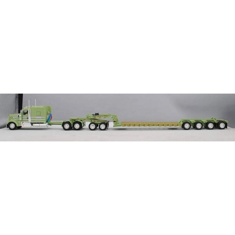 First Gear DCP 1/64 Green Kenworth W900L w/ Fontaine Tri-axle
