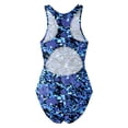 thumbnail image 5 of MUXiin Toddler Girls Swimsuit One Piece Floral Bathing Suit Cute Ruffle Backless Swimwear Kids Beach Wear, 5 of 6