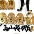 thumbnail image 4 of Bewildely 10 Uds. Carcasa de Eje Trasero de Latón 1/24 para FMS FCX24 RC Dorado, 4 of 6