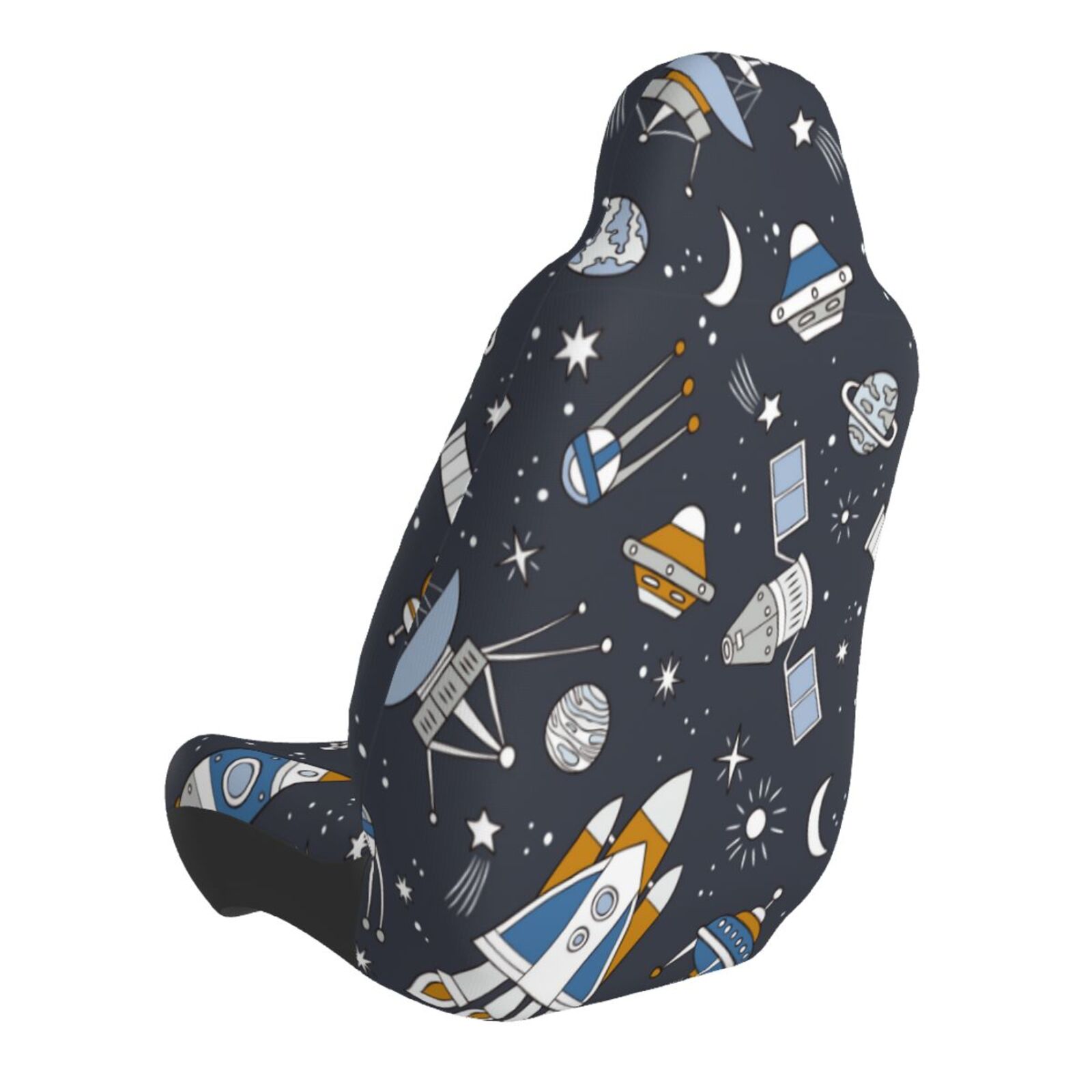 Naloa Space Cars Car Seat Covers Universal Front Seat Coves for Car Accessories ,Padded Car Covers for Automotive, SUV, Truck, and Van
