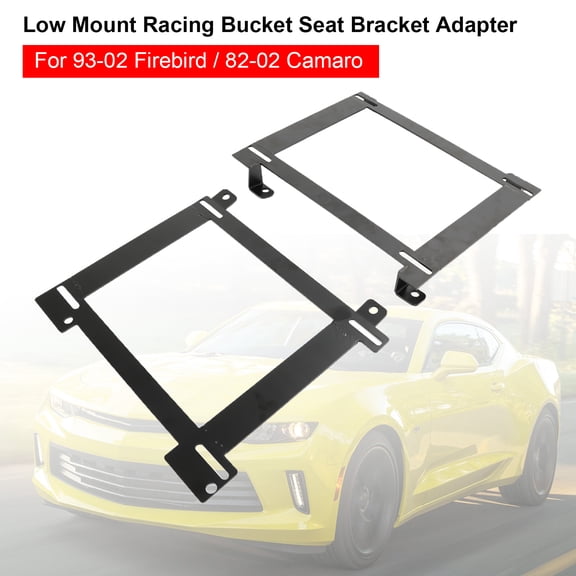 Low Mount Racing Bucket Seat Bracket Adapter For Chevy Firebird Camaro 93-2002