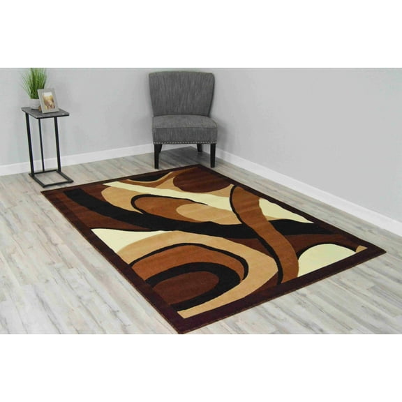 Rima Rug DESIGN 5720 - 7'8"x10'8", Brown