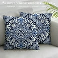 thumbnail image 3 of COMIO Blue Throw Pillow Covers -  Blue Pillow Covers, Decorative Blue and White Pillow Covers, Chinoiserie Pillow Cover, Chinoiserie Decor, 3 of 5
