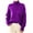 Purple, variant on tklpehg Fall Sweaters for Women 2025 Turtleneck Sweater Going Out Tops Womens Clothes Solid Color Long Sleeve Tops Fall Clothes Comfortable Leisure Blouses Pullover Green S