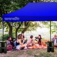 thumbnail image 5 of SereneLife Pop Up Tent Commercial Instant Shelter - Waterproof Polyester Tent with Portable Wheeled Carry Bag and Sand Bag, 10 x 20 ft. (Navy Blue), 5 of 7