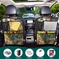 thumbnail image 5 of WOBOGO Hold Yellow Flower Backseat Car Organizer 2 PCS Footed Universal Car with Touch Screen Tablet Holder Rear Seat Protector, 5 of 7