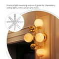 thumbnail image 4 of 2 Sets Light Mount Brackets Ceiling Light Fixtures Metal Lamp Fittings Canopy Light Crossbar Brackets, 4 of 7