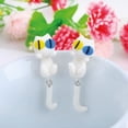thumbnail image 3 of Pendientes Modernos VentDepot EarringCat02 5Pzas Gato Tuerca Blanco Metal, 3 of 5