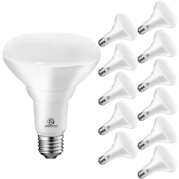 Energetic 12 Pack 75W Br30 Led Recessed Light Bulb, Dimmable, 900 Lumens, 2700K Soft White, E26 Base, Indoor Flood Light For 5/6 Inch Cans, Ul Listed