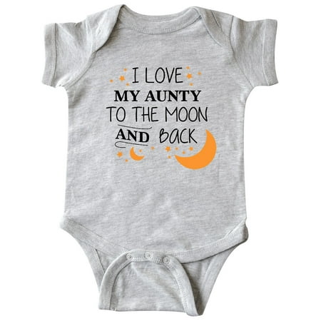 

Inktastic I Love My Aunty To The Moon and Back Gift Baby Boy or Baby Girl Bodysuit