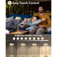 thumbnail image 4 of Cordless Table Lamp, Stepless Dimming Eye Care 3 Color Temperature Iron PC LED Battery Operated Table Lamp  for Bedroom, 4 of 7