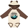 thumbnail image 3 of Inktastic Daddy's Hiking Buddy with Mountains and Trees Boys or Girls Long Sleeve Baby Bodysuit, 3 of 5