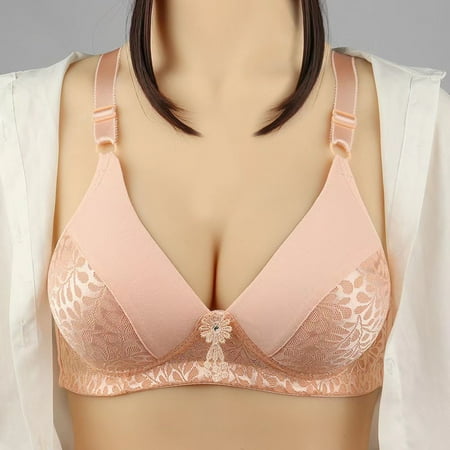 

asdoklhq Sports Bras for Women Woman Ladies Bra Without Steel Rings Vest Large Lingerie Bras Everyday Bra