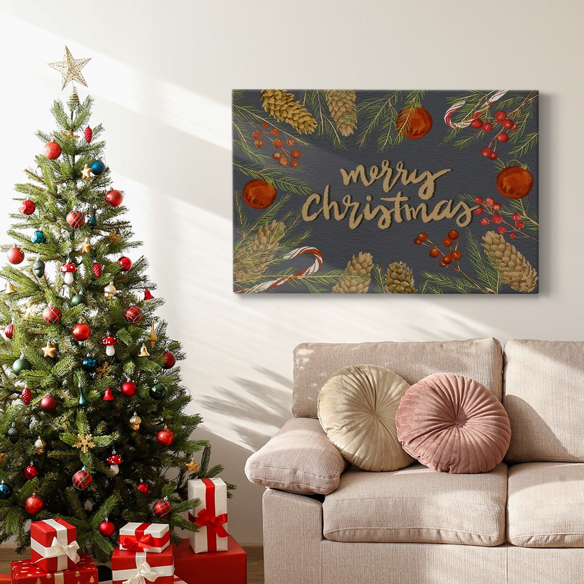 Holiday Sentiment I- Gallery Wrapped Canvas