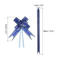 thumbnail image 2 of Unique Bargains 3.3inch Pull Bows Gift Wrapping Pull Bow Gold Thread Style Baskets Present Bows Ribbon Dark Blue 100 Pcs, 2 of 6