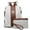 White, variant on Woman Fashion Backpacks Handbags Anti-Theft Travel School Bags Shoulder Purse Wallet Set 2pcs