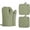 Green, variant on Heavy Duty 500°F Heat Resistant Oven Mitts and Pot Holder Sets, 12" Long 100% Cotton 4-Piece Kitchen Set,Red
