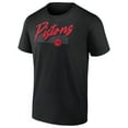 thumbnail image 2 of Men's Black Detroit Pistons Color Block Slant Quick Strike T-Shirt, 2 of 4