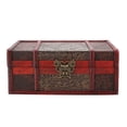 thumbnail image 1 of Vintage Wooden Storage Box Small Size Book Jewelry Storage Box Organizer (#2), 1 of 11