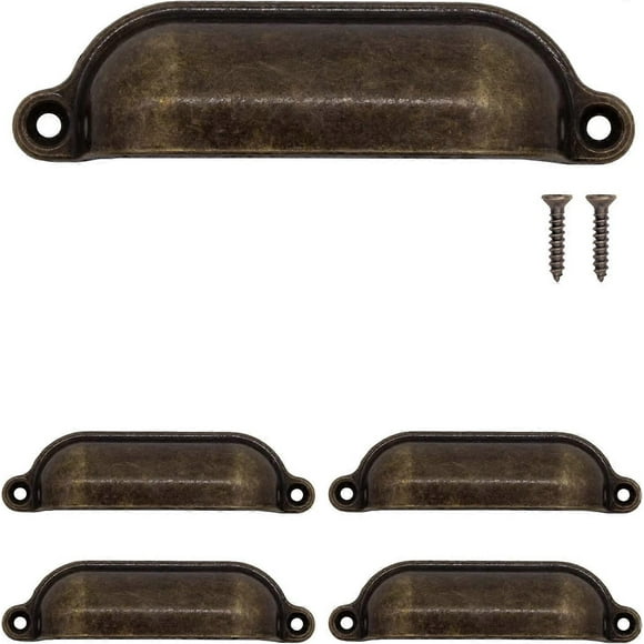 Drawer handles, furniture handles, iron, for furniture, sideboards, chests, chests of drawers, vintage, antique bronze, retro design, country house st
