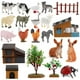 thumbnail image 2 of Juego de mini figuras de animales, juego de mini figuras de animales, modelos de animales de granja, accesorios de escena de granja en miniatura, características de vanguardia, 2 of 7