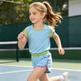thumbnail image 6 of kmaduk Girls Clothes Color Block Sleeveless Tank Top with Shorts 2PCS Summer Outfits Sky Blue,Size 1-2 Years, 6 of 6
