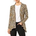 thumbnail image 1 of INSPIRE CHIC Cardigan Léger pour Femmes d'Halloween à Manches Longues, Ouvert à l'Avant, Ourlet Asymétrique, Très Grand, Beige, 1 of 6