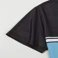 thumbnail image 6 of COSFO Men Polo Shirts Casual Mesh Short Sleeve Striped Shirt Moisture Wicking Collared Loose Fit Golf Pullover Tops, 6 of 7