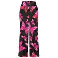 thumbnail image 2 of Pntutb Womens Pants,Women's Comfy Casual Pajama Floral Print Elastic Waist Lounge Wide Leg Pants, 2 of 6