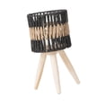 thumbnail image 3 of koolsoo Floor Planter with Paper Rope Basket Rustic for Home Decoration Versatile Sturdy Simple Assembly Wooden Legs Indoor Flowerpot Size S, 3 of 8