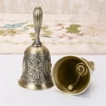 thumbnail image 4 of Hand Bell, Metal Call Bell Alarm Hand Held Service Call Bell Desktop Bell Tea Dinner Bell Game Bell, Zinc Alloy Dinner Call Bell for Kitchen Hotels Schools Restaurants Bar Counter, 4 of 7
