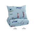 thumbnail image 5 of Benjara BM227607 Aircraft Print Fabric Upholstered 2 Piece Full Quilt Set, Multi Color, 5 of 5