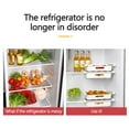 Thsue Fridge Egg Holder, Pull Out Refrigerator Drawer Organizers Fridge