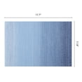 thumbnail image 6 of Plastic Placemats Set of 6 Rectangle Placemats for Table Decor Washable Heat Resistant Table Placemats Wipeable Table Mat Dark Blue 17.7x11.8inch, 6 of 6