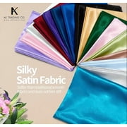60 inches Wide - by The Yard - Charmeuse Bridal Satin Fabric for Wedding, Apparel, Crafts, Decor, Costumes (Royal Blue, 1 Yard)