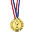 thumbnail image 3 of Uxcell 1.5" Mini Plastic Gold Winner Award Medals 1st Prize Medals with Ribbon for Games Sports 24 Pack, 3 of 7
