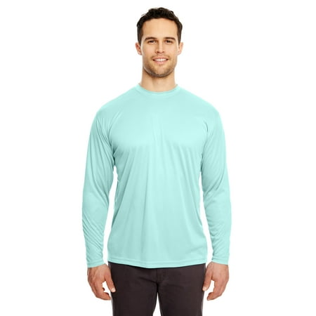 Ultraclub 8422 Adult Cool & Dry Sport Long-Sleeve Performance Interlock T-Shirt