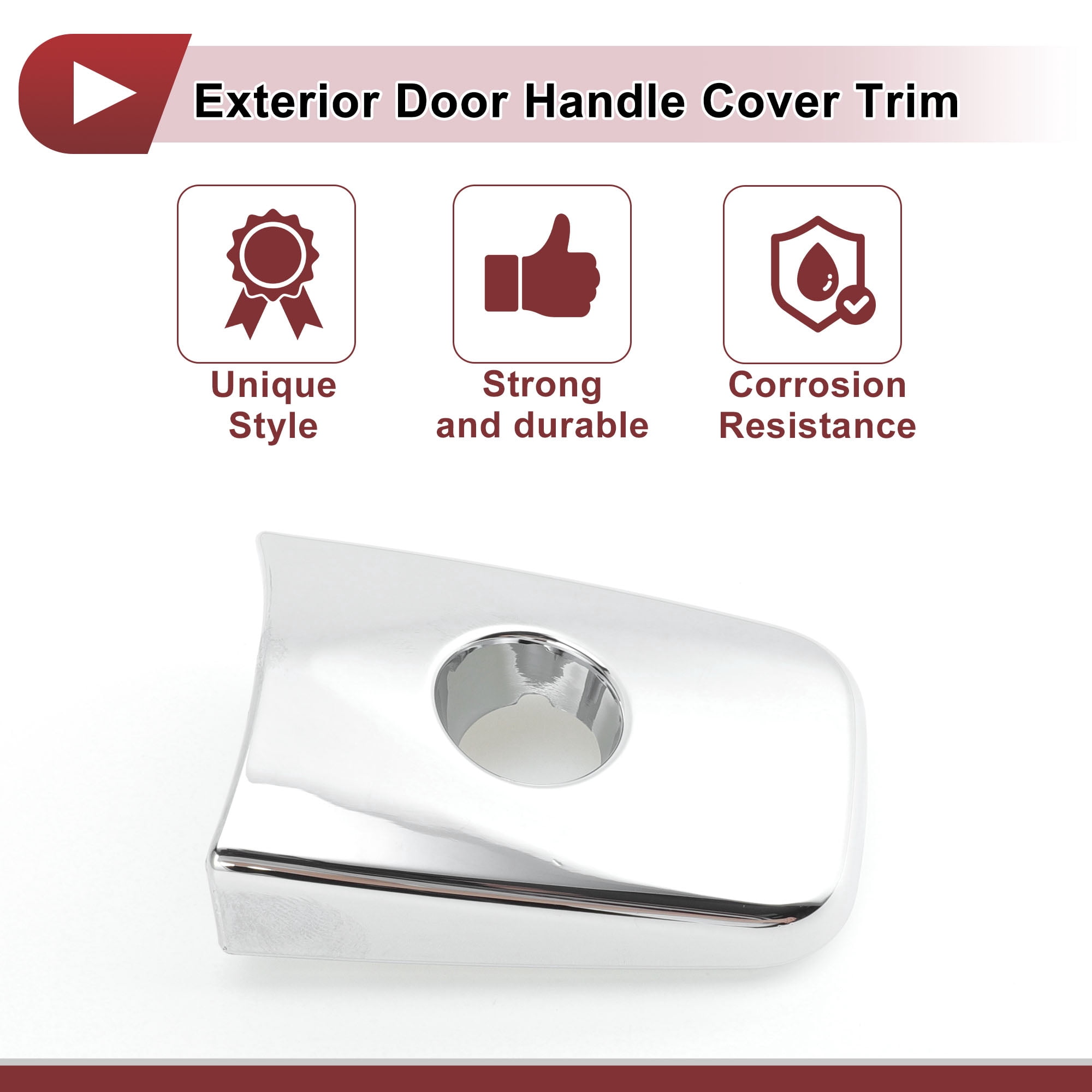 Unique Bargains Front Left Exterior Door Handle Cover for Nissan Sentra 2013-2019