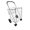 Silver, variant on Folding Shopping Cart Double Basket Jumbo Size 150lb Capacity by USA Cash and Carry | Silver