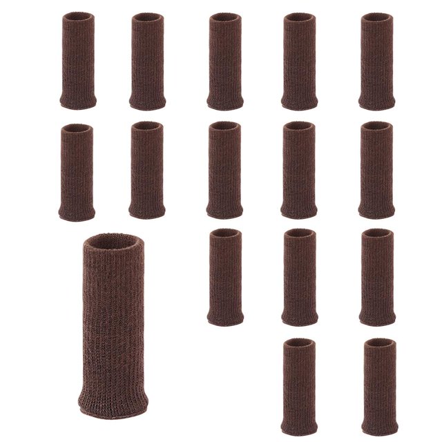 16PCS Desk Chair cover Shockproof Noise Absorption Furniture Feet Cover Felt Anti-Slip Foot Base Floor Protector for Desk Table Chair Feet