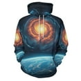 thumbnail image 3 of Cosmic Planet Hoodies Classic Oversized Pullover Hoodie Female Long Sleeve Pretty Graphic Casual Hooded Sweatshirts, 3 of 5