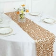 BalsaCircle 13"x108" Payette XL Sequin Table Runner Matte Champagne ...