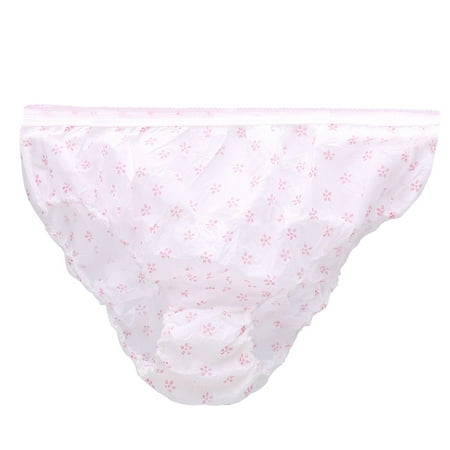 

Underpants Disposable Underpants Brief Panties Pregnant Underpants 7pcs/lot Women Travel Printed Disposable Pregnant Postpartum Paper Cotton Brief Panties