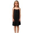 thumbnail image 6 of BRGZLK Frock,Dress Girl, Cute Solid Color Loose Fashion Casual Strap Back Pulling Dress, 6 of 6
