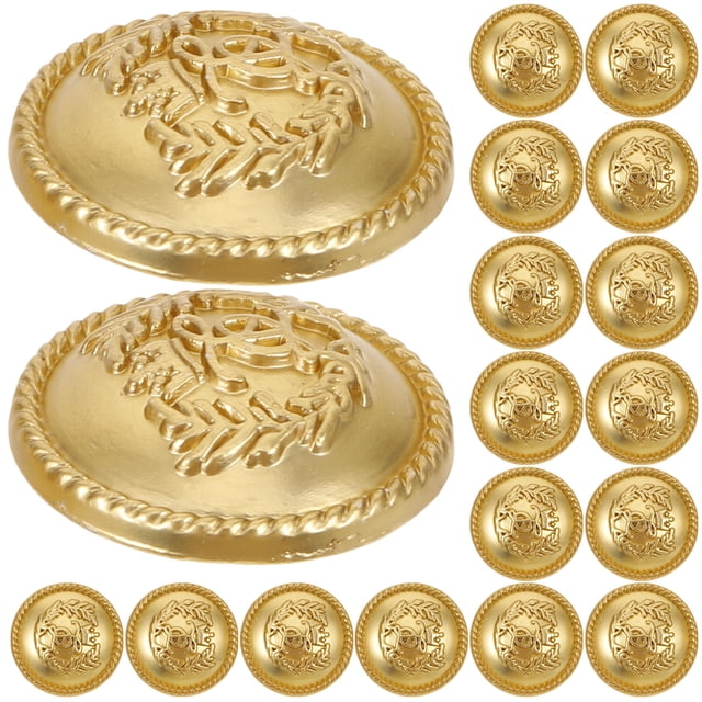 YSNOOWE 20Ud Botones Metálicos Dorados Para Abrigos Elegantes Con Retro Y Duradero