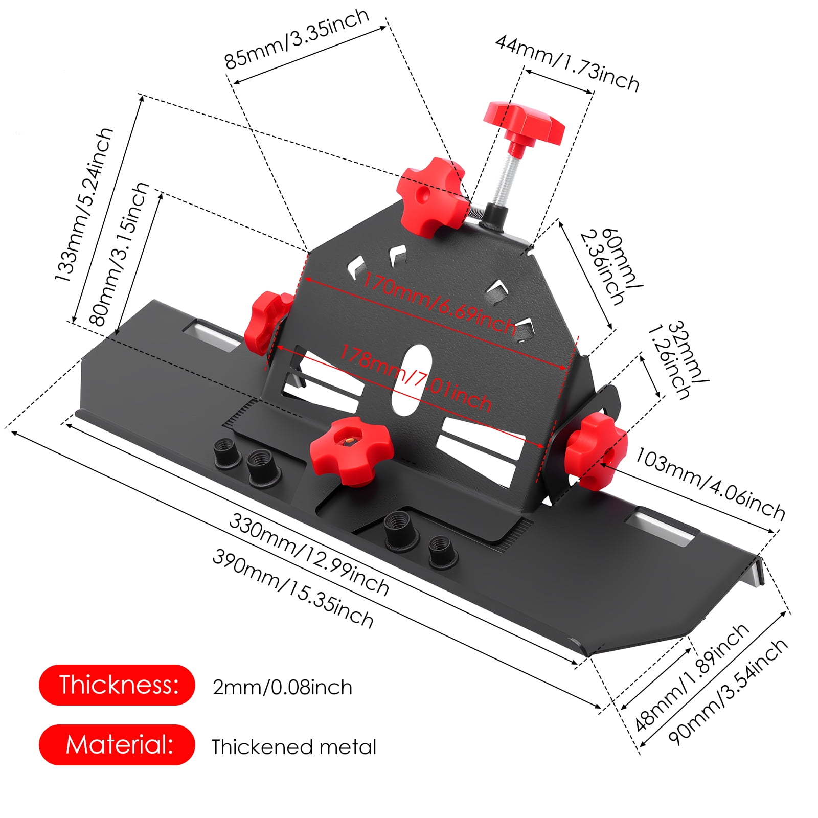 45 Degree Tile Chamfering Tool Anti Slip Chamfering Cutting Tool for 4-1/2" and 5" Angle Grinder