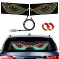 thumbnail image 4 of BLEEUS 2Pcs Led Car Dynamic Devil Eye Atmosphere Light Usb Decorative Light Car lights （Green）, 4 of 10