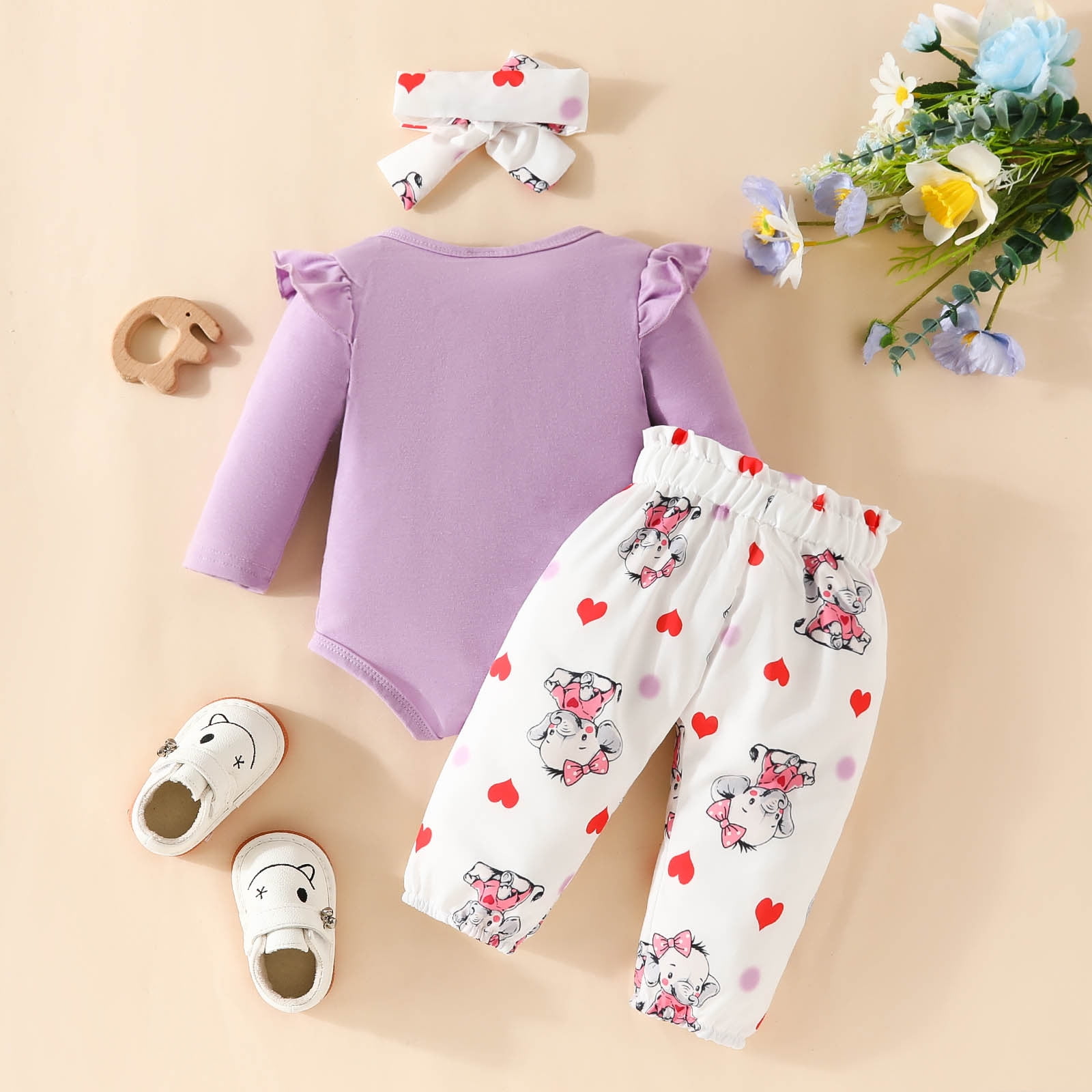 nsendm Big Kid childrenscostume Cute Clothes for Teen Girls Long Sleeve Infant Girls Long Sleeve Cartoon Prints Romper Cute Clothes for Young Teen Girls Clothes Purple 12 18 Months Walmart