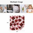 thumbnail image 5 of Red Geometric Moroccan Cloth Napkins, Abstract Art Red Ombre Modern Washable and Reusable Dinner Napkins Set of 4, Table Napkin for Kitchen Party Birthday Wedding Hotel Housewarming 20"x20", 5 of 9